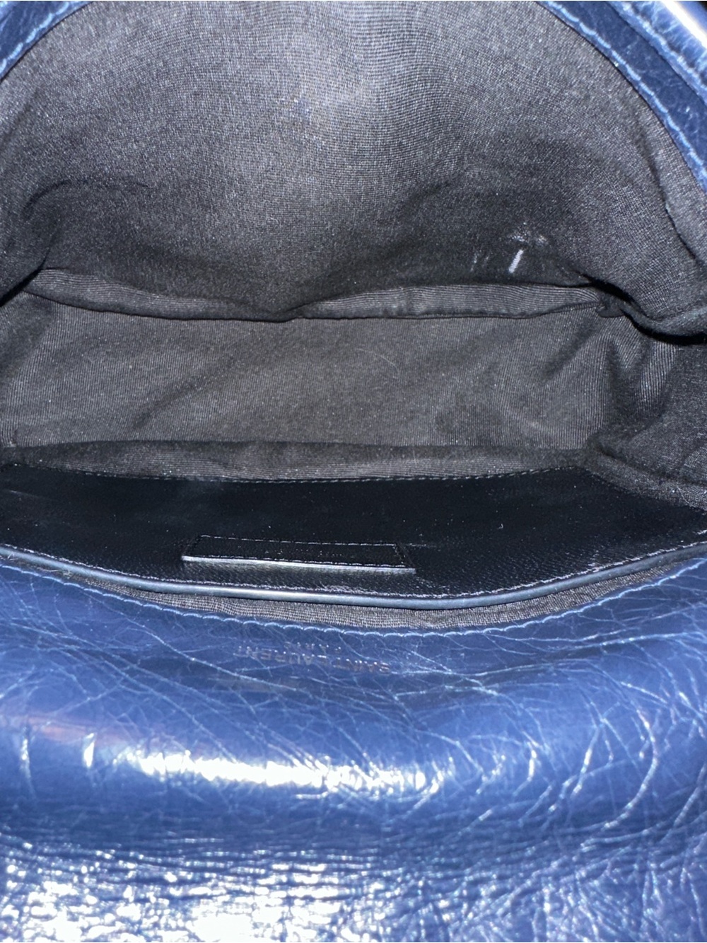 Saint Laurent Niki Baby Bag in Navy Blue Leather - Picture 16 of 16